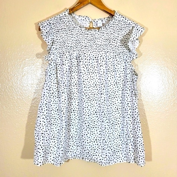 Old Navy Tops - Old Navy Animal Print Ruffle Sleeveless Top large